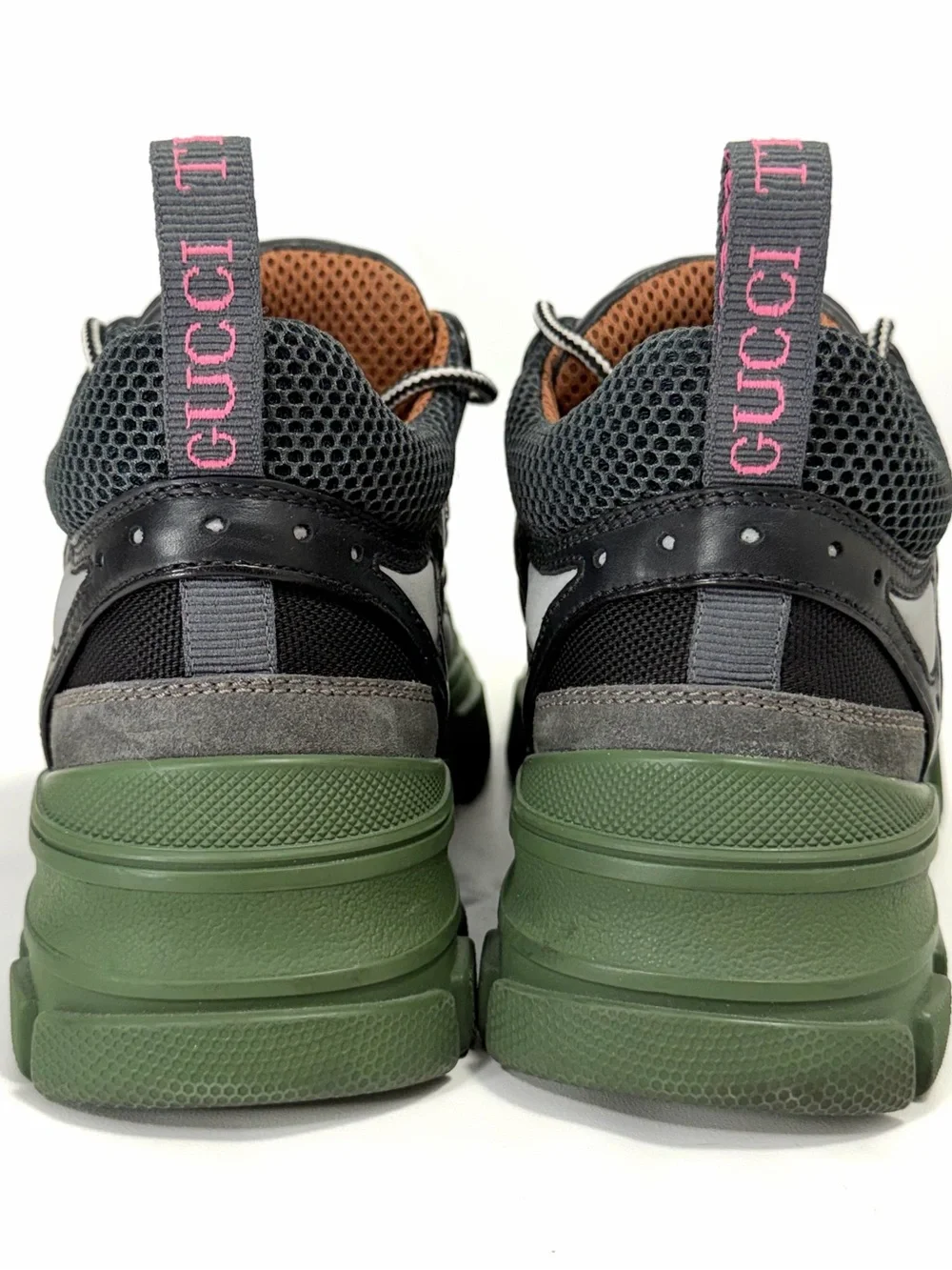 Gucci Flashtrek Green Low-Top Sneaker Men's Size 6.5 / 36.5